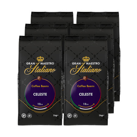 Voordeelpakket - Gran Maestro Italiano Celeste - 6 x 1 KG koffiebonen