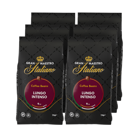 Voordeelpakket Gran Maestro Italiano Lungo Intenso - 6 x 1 KG koffiebonen