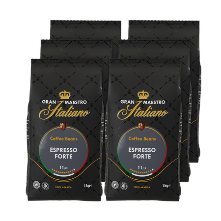 Voordeelpakket Gran Maestro Italiano Espresso Forte - 6 x 1 KG koffiebonen