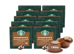 Voordeelpakket Starbucks House Blend Lungo – 10 x 18 koffiecups 