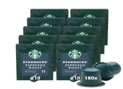 Voordeelpakket Starbucks Espresso Dark Roast– 10 x 18 koffiecups 