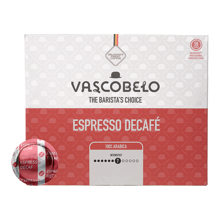 Vascobelo Decafé - 50 Nespresso PRO compatibele pads